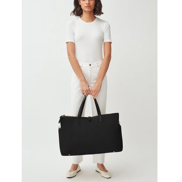 Cuyana Triple Zipper Leather/Canvas Weekender - Picture 4 of 12